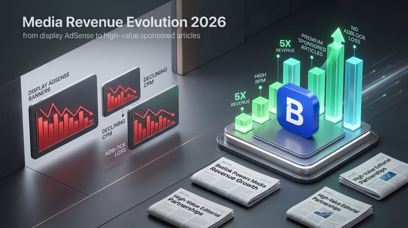 El Fin de AdSense: Por Qué los Artículos Patrocinados Generan hasta 5x Más Ingresos para Medios y Blogs en 2026